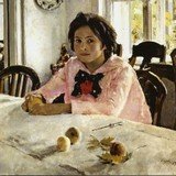 Картина Девочка с персиками