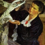 Портрет скульптора В. И. Мухиной
