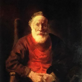 Портрет старика в красном