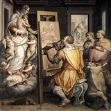Святой Лука пишет портрет Богородицы