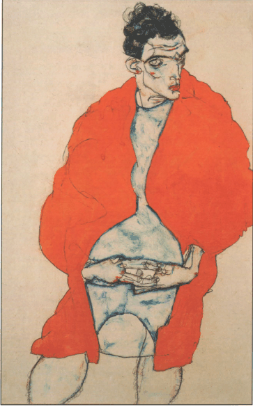 Автопортрет - Эгон Шиле, 1914