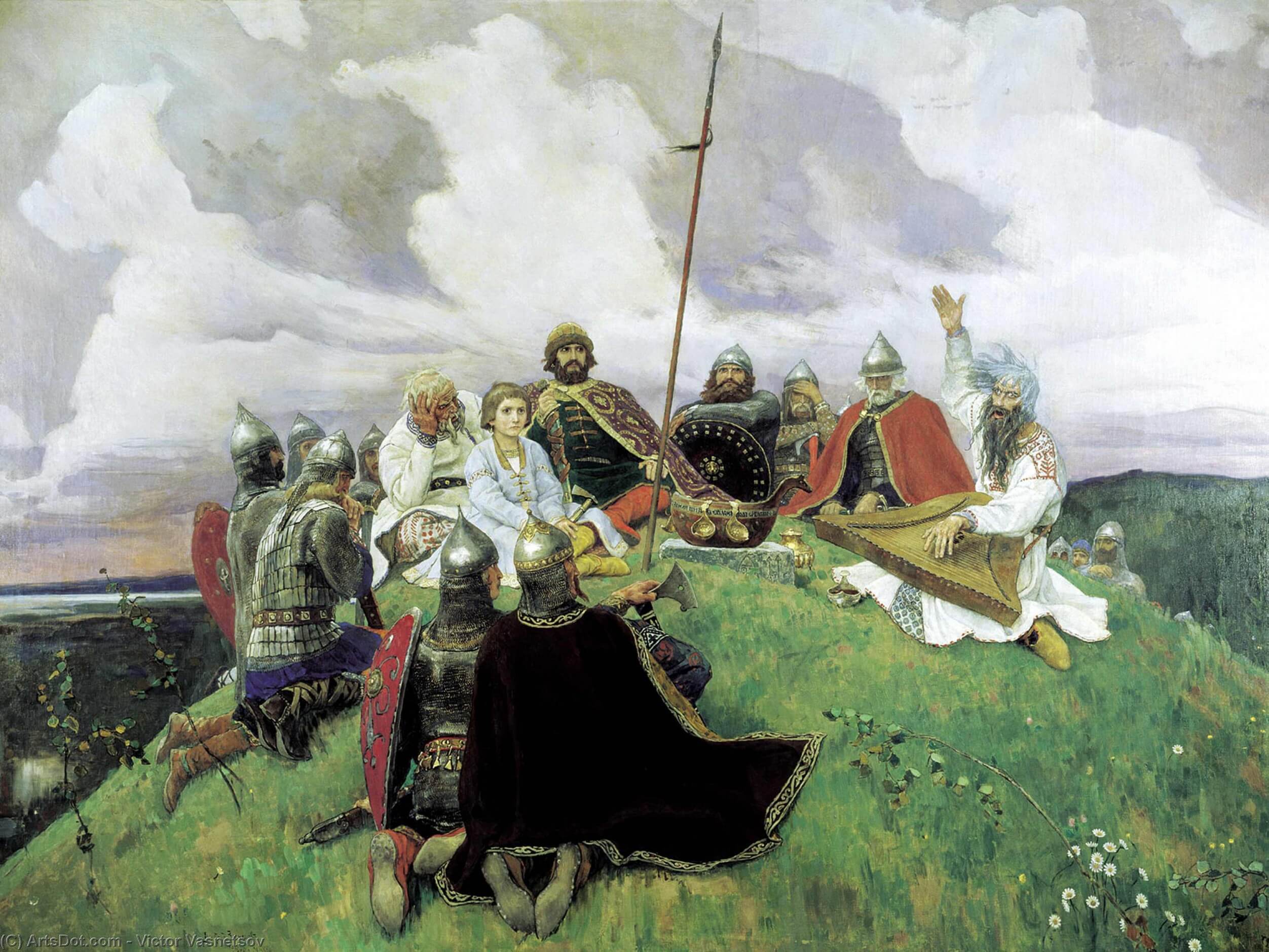 Картина «Баян», Виктора Васнецова — описание картины