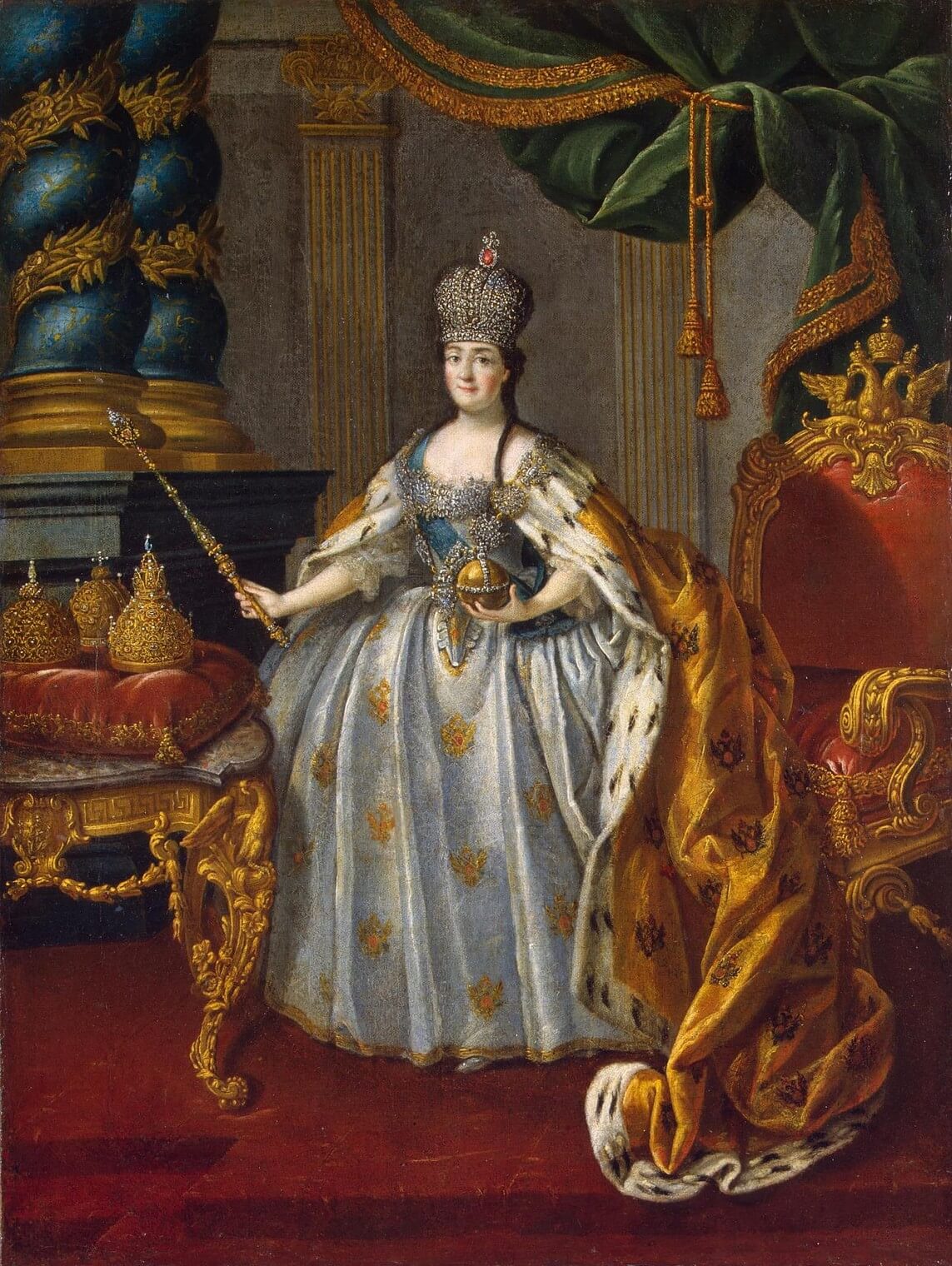 Произведения екатерины 2. Антропов портрет Екатерины 2 1766. Портрет императрицы Екатерины II Антропов.