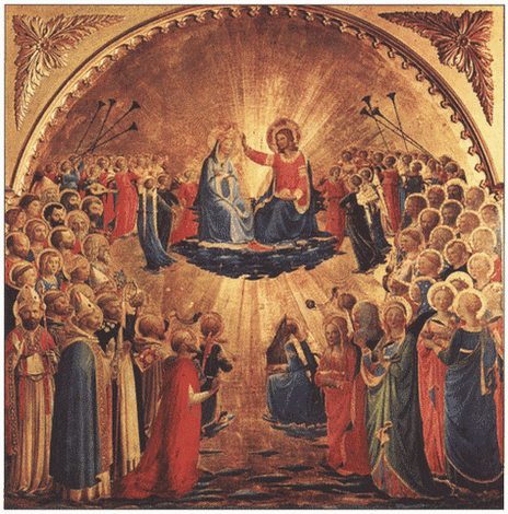 Коронование Марии», Фра Беато Анджелико — описание картины