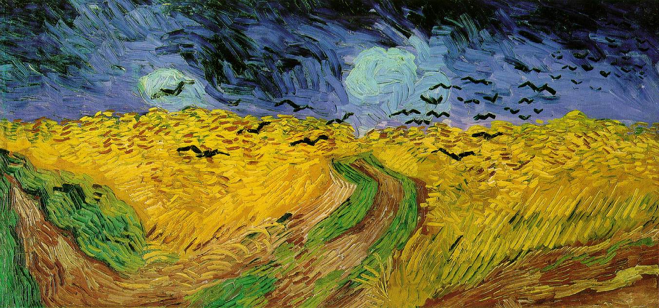 Картина «Пшеничное поле с воронами», Винсент Ван Гог — описание