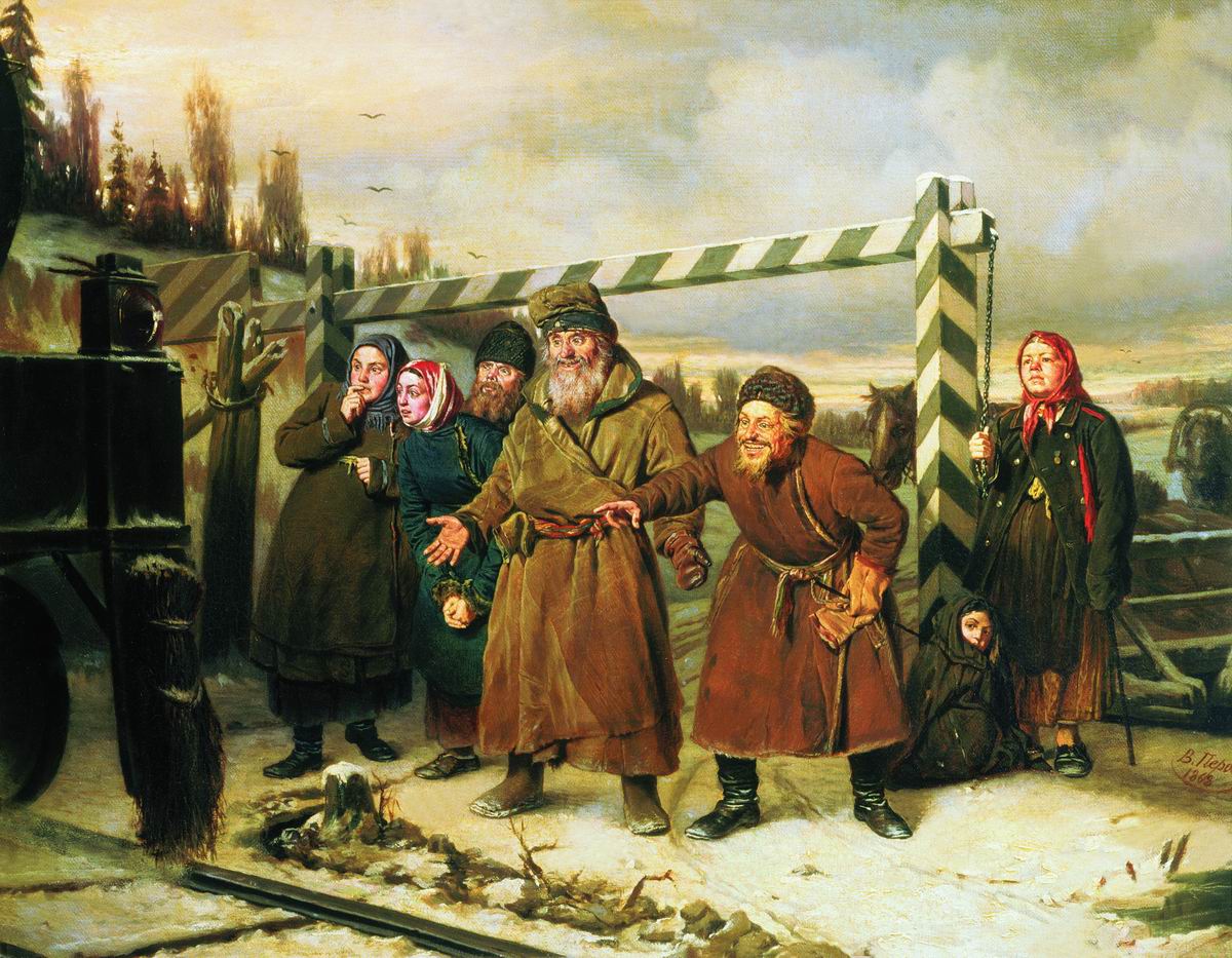 Описание картины Чаепитие в Мытищах, близ Москвы, Перов, 1862