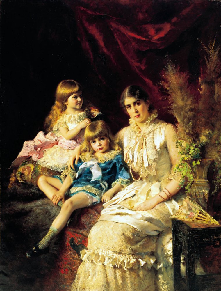 Семейный портрет, К. Е. Маковский — Описание и ВидеоОбзор Картины