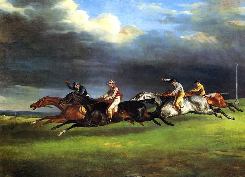 Скачки в Эпсоме, Теодор Жерико, 1821