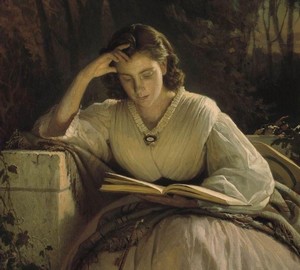 За чтением. Портрет Софьи Николаевны Крамской, 1863