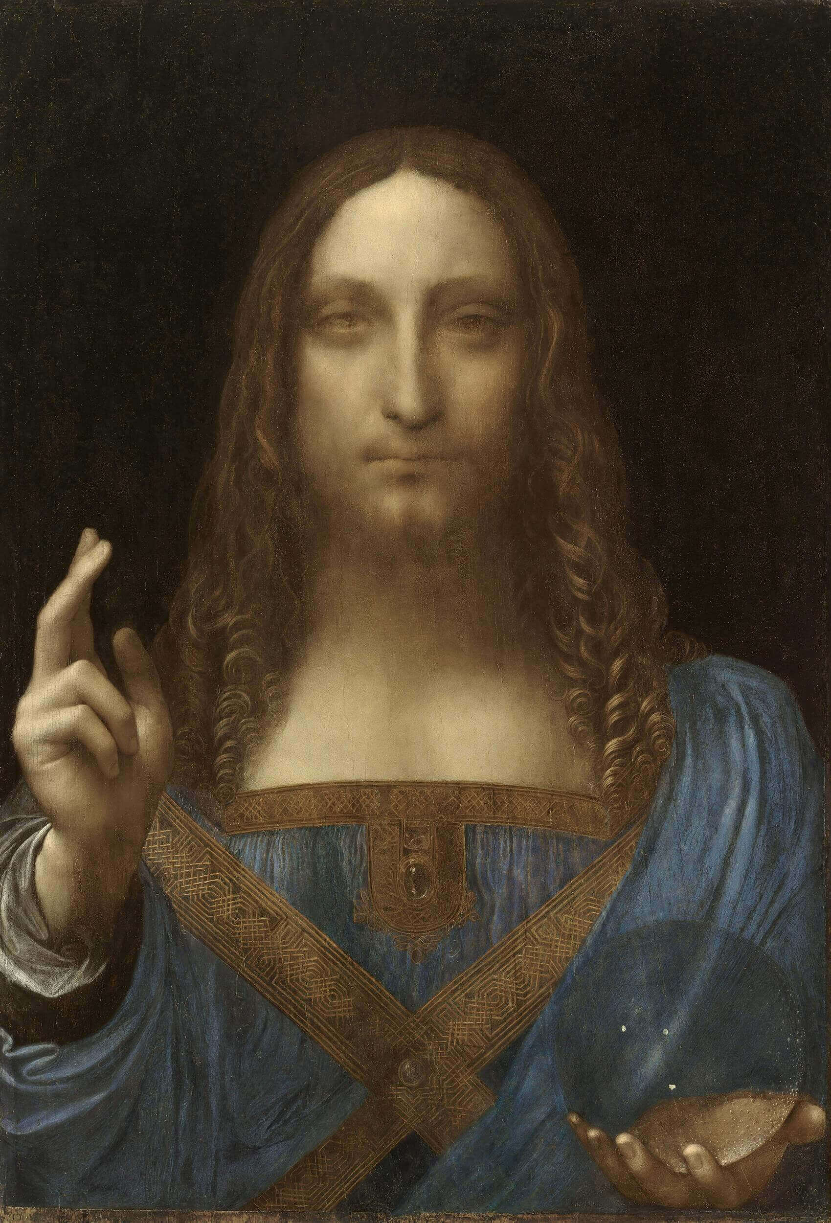 Спаситель мира», Леонардо да Винчи — описание картины