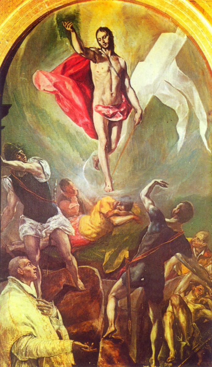 Воскресение», Эль Греко — описание картины