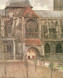 «Костел святого Жака в Дьеппе», Писсарро, 1901