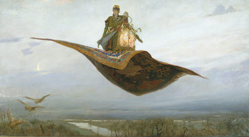 Известный русский художник сказочник автор картин богатыри аленушка ковер самолет