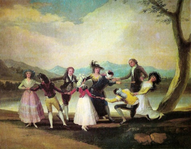 Жмурки, Франсиско Гойя, 1789 - описание картины