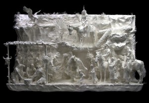 Бумажная скульптура "Индецы", Пэтти и Аллен Экман