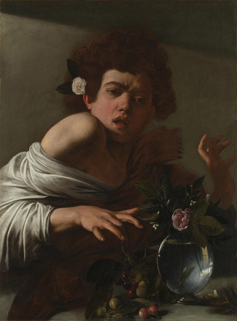Картина «Мальчик, укушенный ящерицей», Микеланджело Караваджо — описание
