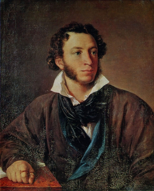 Портрет Александра Сергеевича Пушкина, Василий Андреевич Тропинин, 1827 год — описание