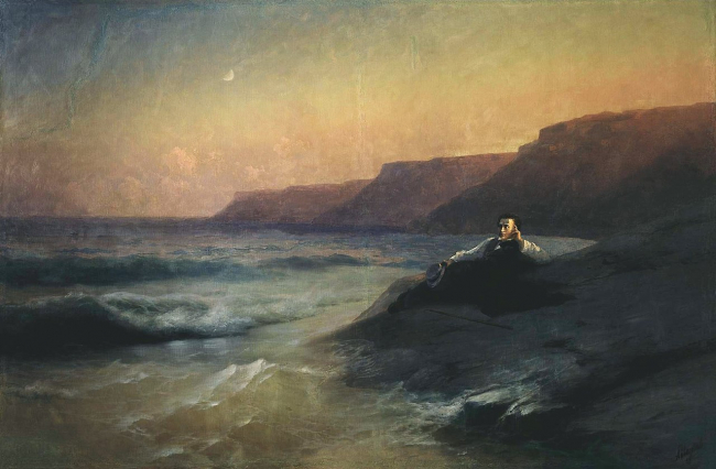 Картина «Пушкин на берегу Чёрного моря», Айвазовский