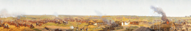 Картина "Бородинская битва", автор Франц Рубо