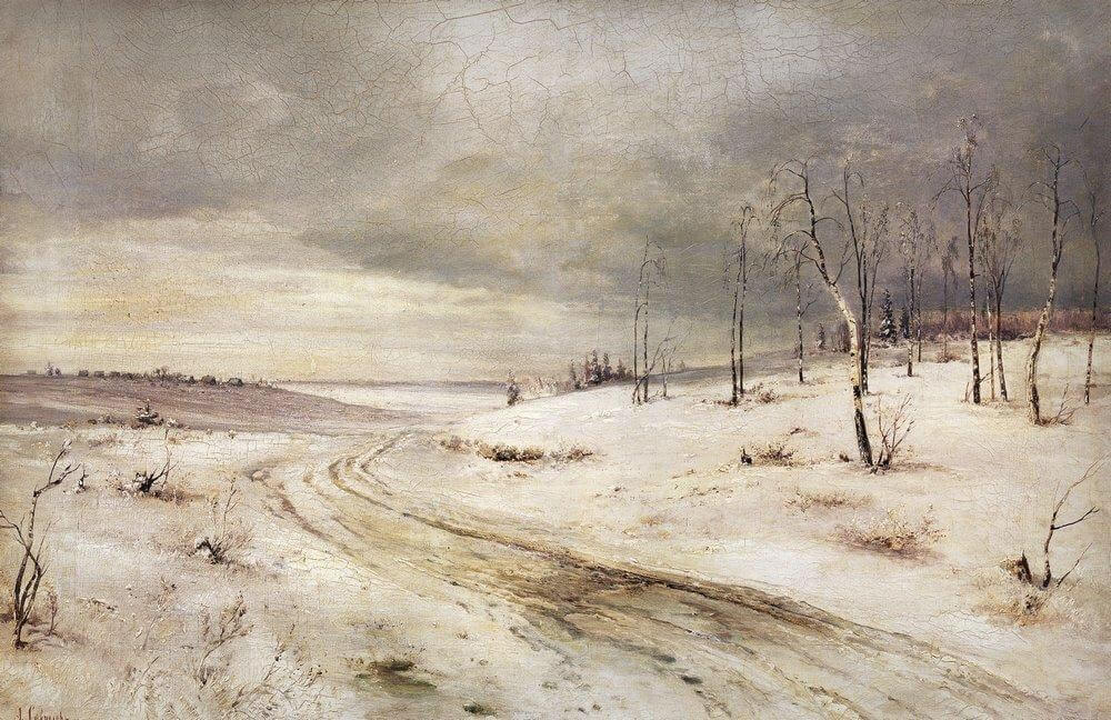 Картина «Зимняя дорога», Алексей Саврасов