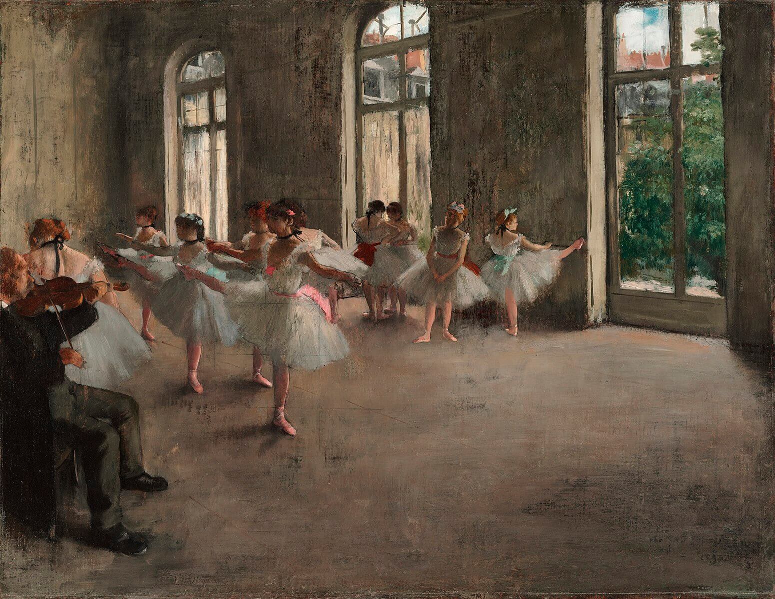 Эдгар Дега репетиция балета 1873