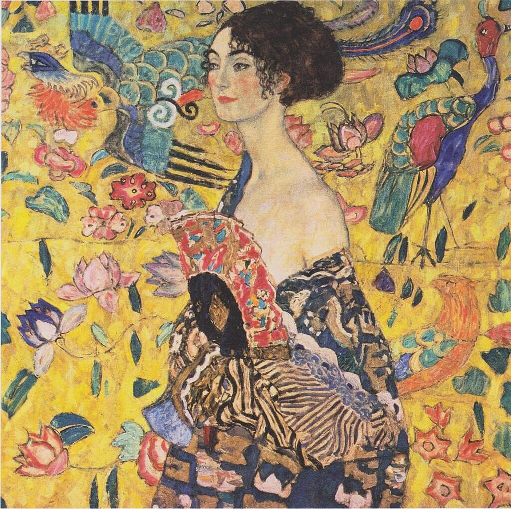 «Дама с веером», Густав Климт