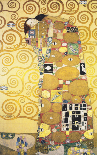 Картина «Объятия», Густав Климт