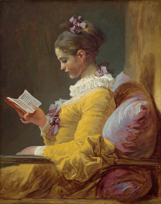 «Молодая читательница», Жан-Оноре Фрагонар — описание картины