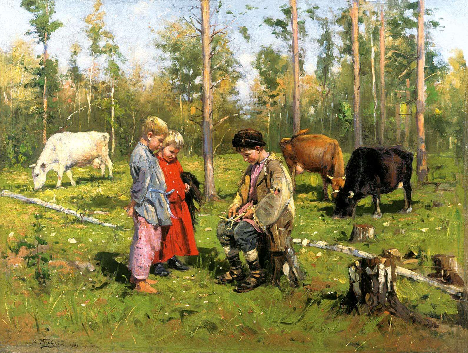 «Пастушки», Владимир Егорович Маковский